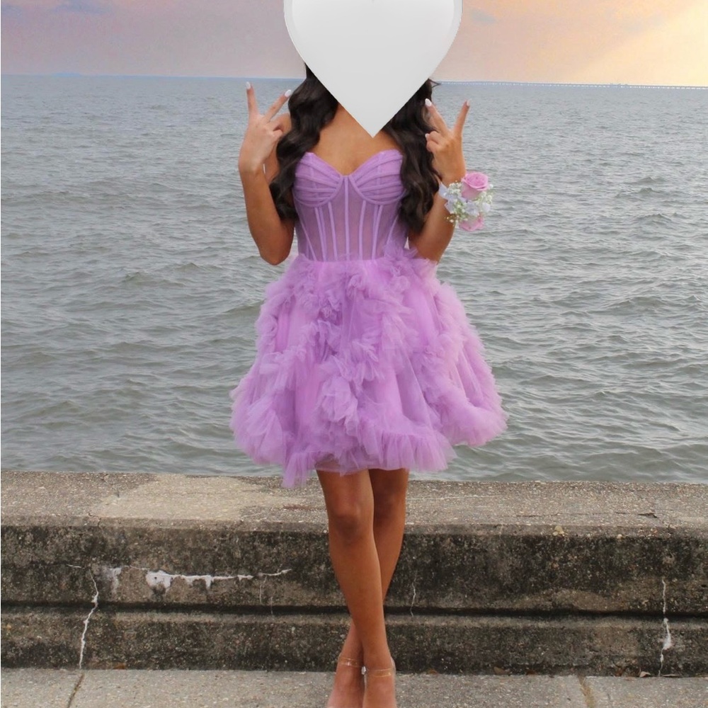 Elegant Purple Hoco Dress
